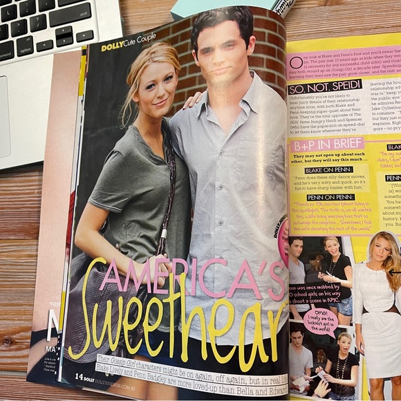 Gossip Girl and with Dolly Magazine - Blake Lively and Penn Badgley August 2009 - Picture 5 of 9